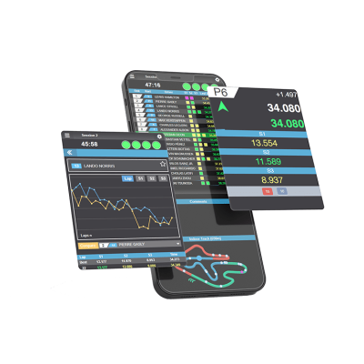 Live Timing ecran de téléphone